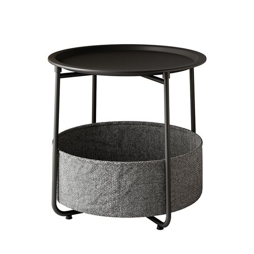 Table Basse Liva 51718 Noir 47x50cm