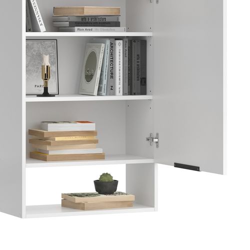 Meuble-paroi Wido 51725 Blanc/sonoma 5 Pièces