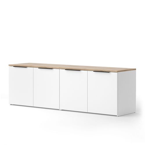 Meuble-paroi Wido 51726 Blanc/sonoma 2 Pièces