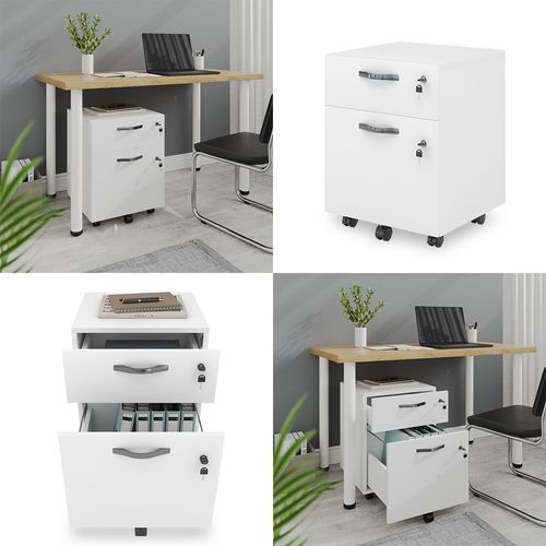 Caisson Roulant Bregenz 51730 Blanc 40x53cm Verrouillable