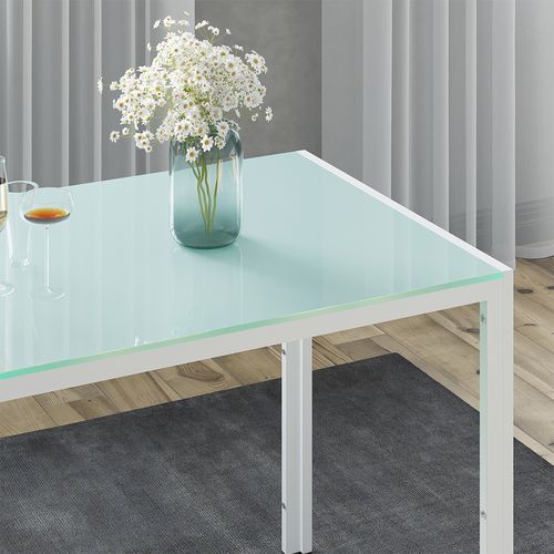 Table De Salle à Manger Grand 51770 Blanc 120x70cm