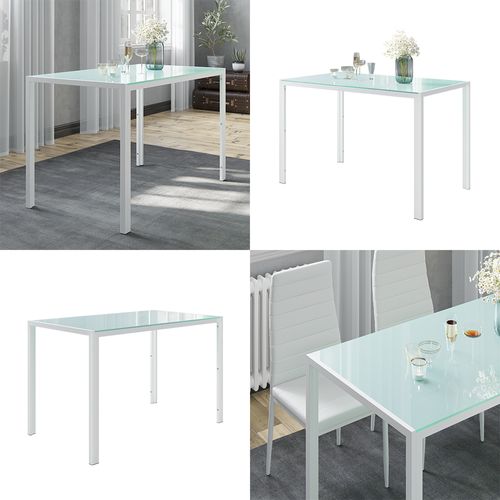 Table De Salle à Manger Grand 51770 Blanc 120x70cm