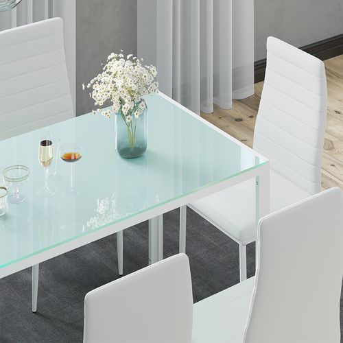 Chaise De Salle à Manger Grand 51772 Blanc 42.5x48cm Lot De 6