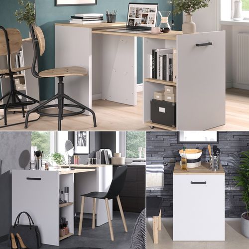 Table à Manger Adam 51785 Greige/artisan 60x50.4cm Extensible