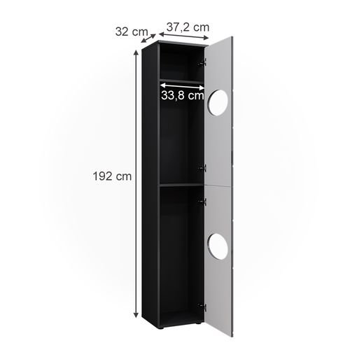 Colonne Irma, Anthracite, 37.2x192cm