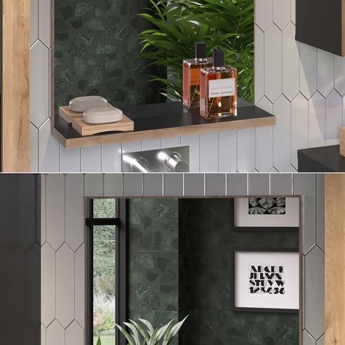 Miroir De Salle De Bain Niko 51869 Anthracite 60x80cm