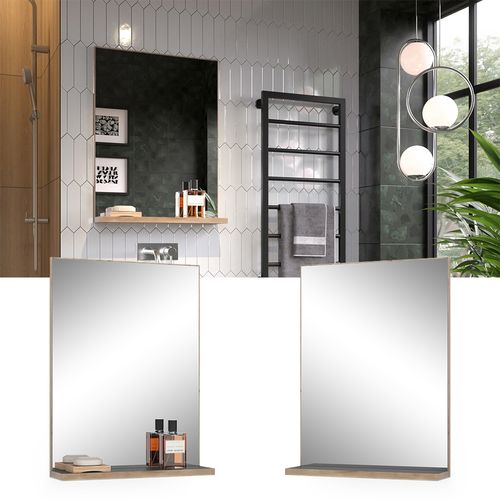 Miroir De Salle De Bain Niko 51869 Anthracite 60x80cm