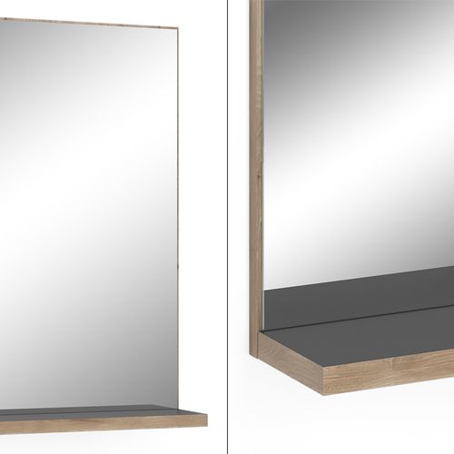 Miroir De Salle De Bain Niko 51869 Anthracite 60x80cm