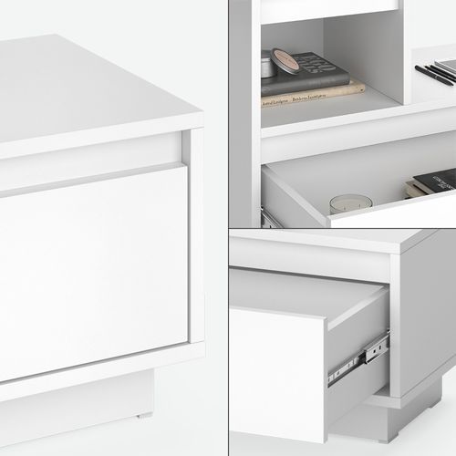 Table De Chevet Tina 51923 Blanc Lot De 2