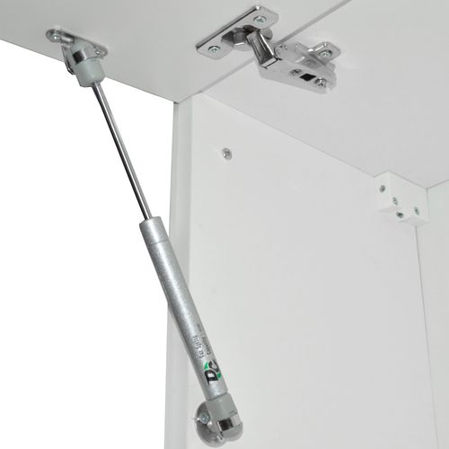 Cuisine Dangle Rick 51947 Blanc/sonoma 227x60cm , Pt Marbre Avec Bande LED