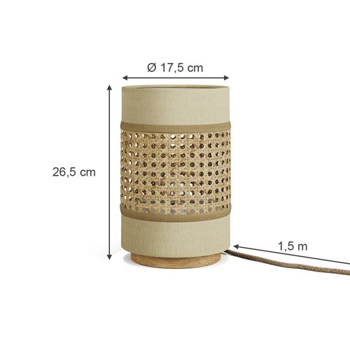 Lampe De Table Morten 52011 Crème 17.5x26.5cm