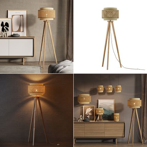 Lampadaire Morten 52015 Crème 45x142cm