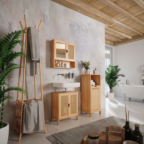 Badmöbel-set Liora 52038 Bambou 3 Pièces