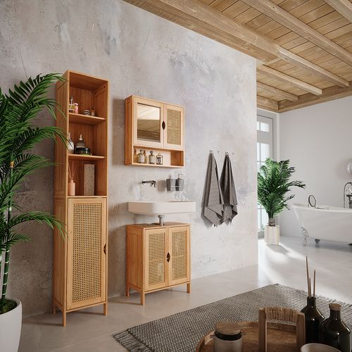 Badmöbel-set Liora 52039 Bambou 3 Pièces