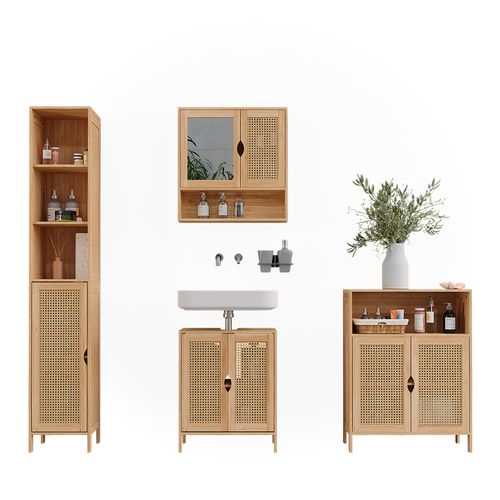 Badmöbel-set Liora 52042 Bambou 4 Pièces