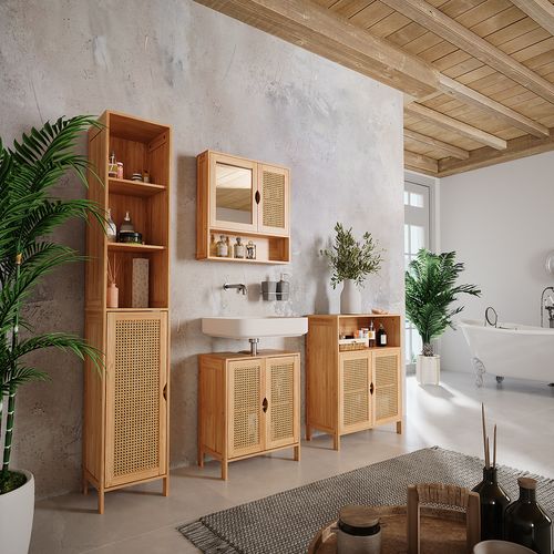 Badmöbel-set Liora 52042 Bambou 4 Pièces