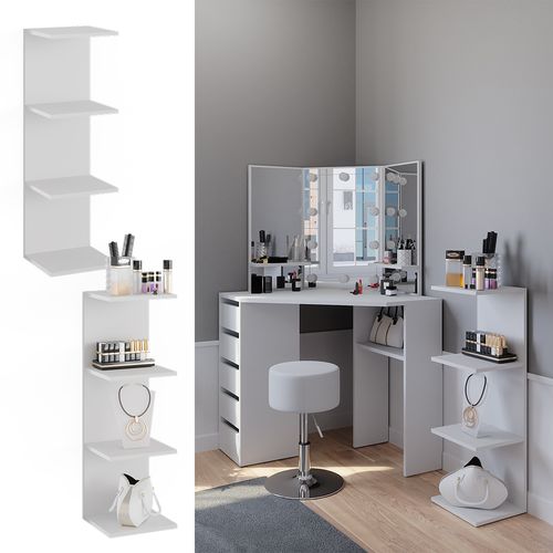 Étagère Murale Paolo 52087 Blanc 30x95cm