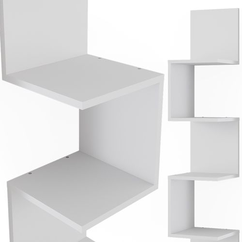Étagère Dangle Paolo 52097 Blanc 28x175.4cm Lot De 2