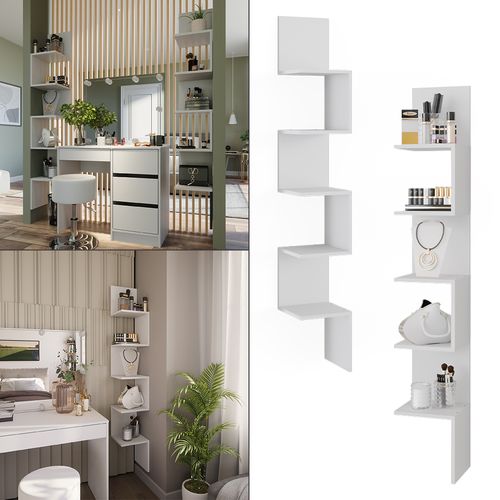 Étagère Dangle Paolo 52097 Blanc 28x175.4cm Lot De 2