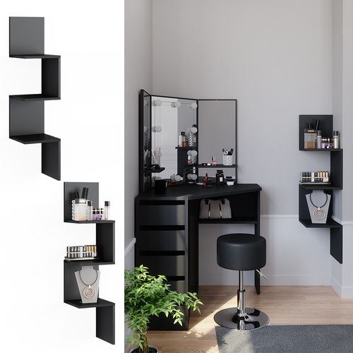 Étagère Dangle Paolo 52101 Noir 28x116.4cm