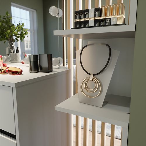 Étagère Dangle Paolo 52103 Blanc 28x116.4cm Lot De 2