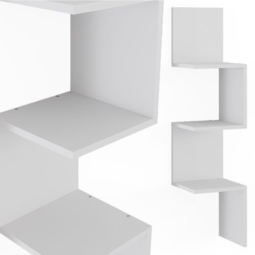 Étagère Dangle Paolo 52103 Blanc 28x116.4cm Lot De 2