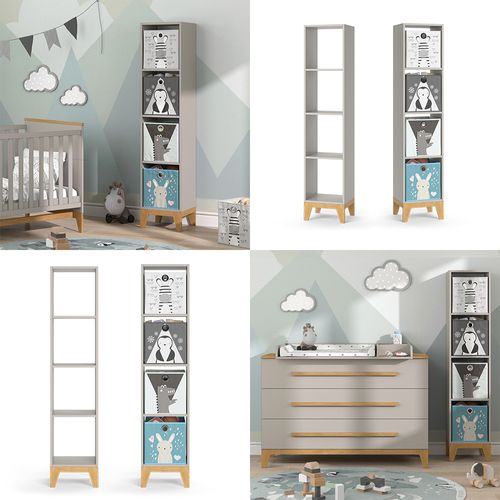 Étagère Pour Enfants Malia 52106 Chêne Cachemire 35.2x159.5cm