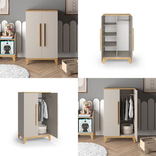 Armoire Pour Enfants Malia 52111 Chêne Cachemire 70x120cm