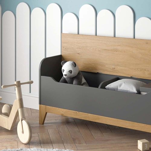 Coffre à Jouets Malia 52184 Chêne 107.2x50cm Avec Banc