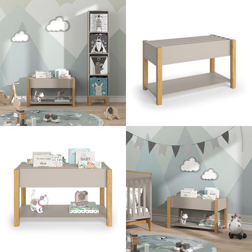 Bibliothèque Enfant Malia 52192 Chêne Cachemire 80x46cm