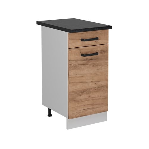 Meuble Cuisine R-line 52247 Chêne De Force Doré 40cm Pt Anthracite