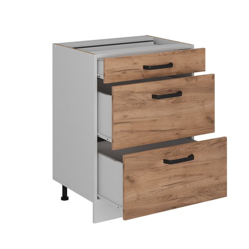 Meuble Cuisine R-line 52264 Chêne De Force Doré 60cm Sans Pt