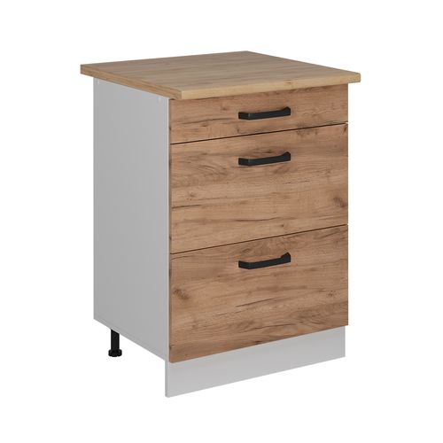 Meuble Cuisine R-line 52266 Chêne De Force Doré 60cm Pt Chêne