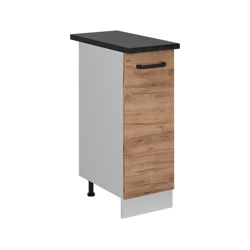 Meuble De Cuisine R-line 52277 Chêne De Force Doré 30cm Pt Anthracite