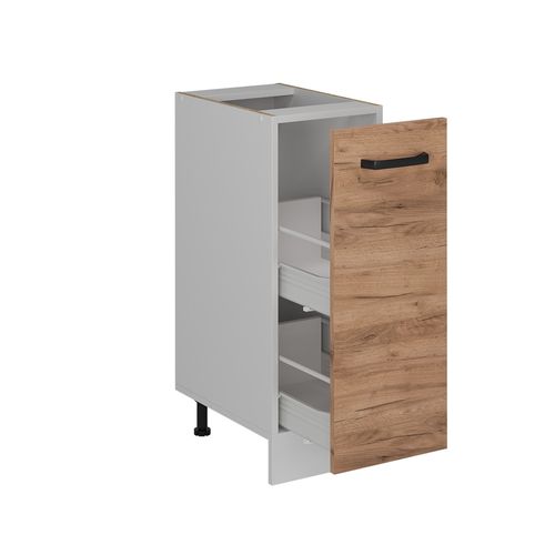 Meuble De Cuisine R-line 52279 Chêne De Force Doré 30cm Pt Marbre