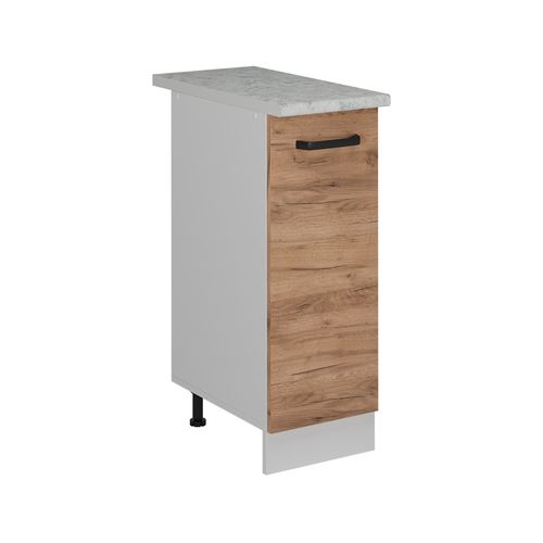 Meuble De Cuisine R-line 52279 Chêne De Force Doré 30cm Pt Marbre