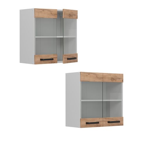 Armoire En Verre R-line 52281 Chêne De Force Doré 60cm