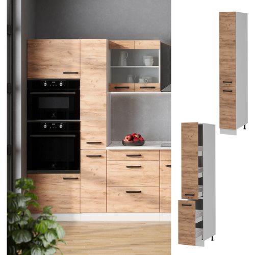 Meuble Haute De Cuisine R-line 52284 Chêne De Force Doré 30cm