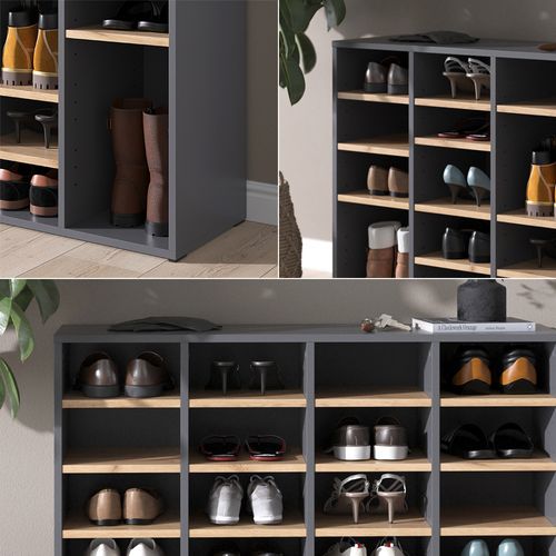 Armoire à Chaussures Lysander 53038 Chêne De Force Doré 104x65.5cm