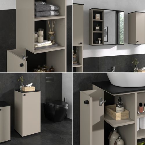 Meubles Bain Joli 53155 Grège 5 Pièces