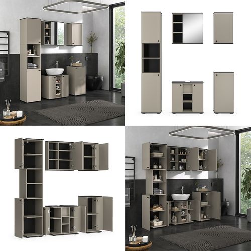 Meubles Bain Joli 53155 Grège 5 Pièces