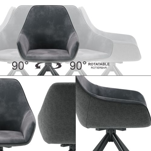 Fauteuil De Salon Eleganza 53205 Anthracite 60x89cm