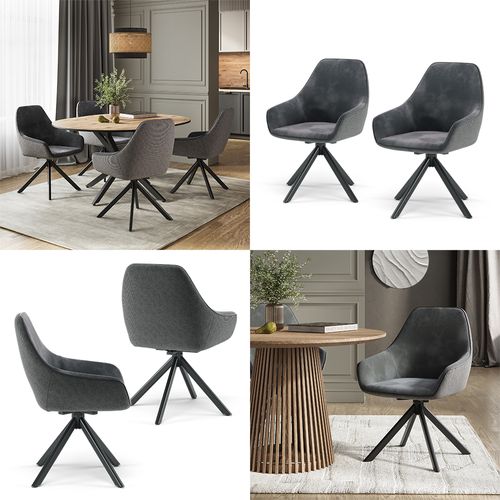 Fauteuil De Salon Eleganza 53205 Anthracite 60x89cm