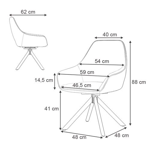 Fauteuil De Salon Eleganza 53230 Vert Foncé Lot De 2