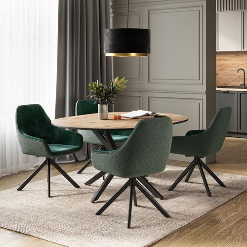 Fauteuil De Salon Eleganza 53230 Vert Foncé Lot De 2