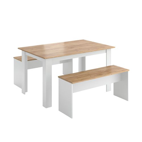 Groupe De Banquettes Dangle Sentio, Chêne Blanc/force De Lor,