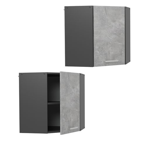 Elément Haut De Cuisine R-line 53313 Béton 57cm