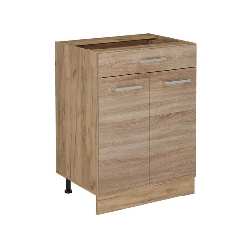 Meuble Cuisine R-line 53317 Sonoma 60cm Avec Tiroir, Sans Pt