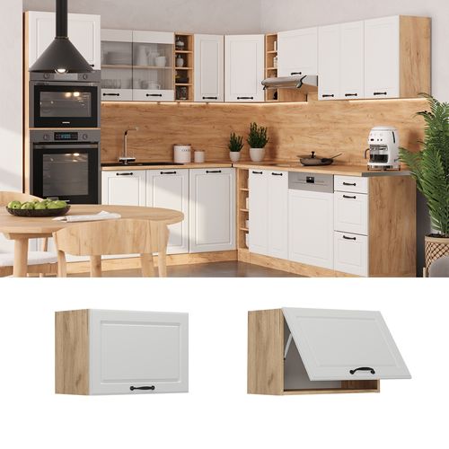 Elément Haut De Cuisine R-line 53324 Blanc Campagne 60cm Plat