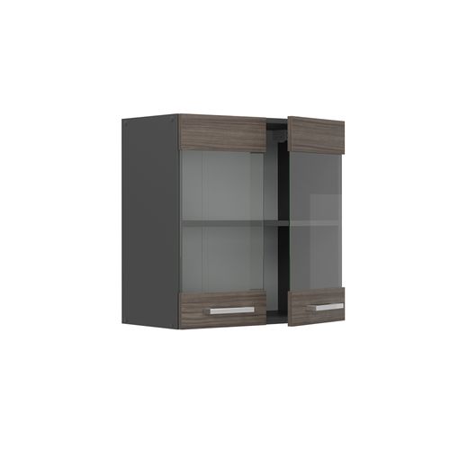 Armoire En Verre R-line 53340 Gris Noble 60cm